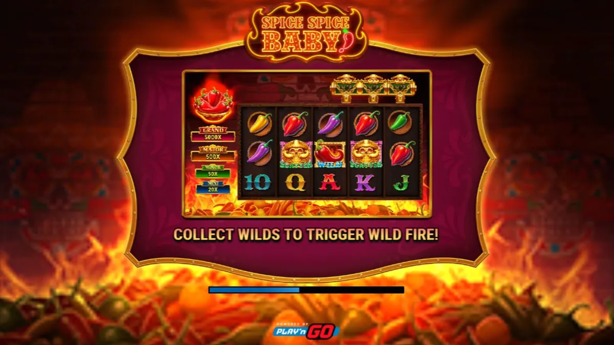 Tampilan visual slot Spice Spice Baby dengan tema cabai Meksiko yang cerah